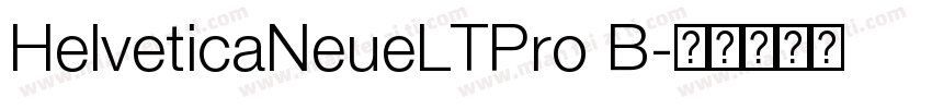 HelveticaNeueLTPro B字体转换